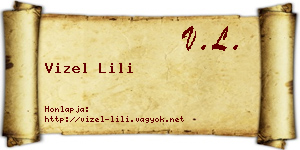 Vizel Lili névjegykártya